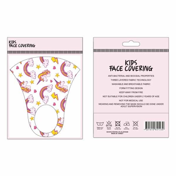 DNRprice Kids Fabric Face Covering Unicorn