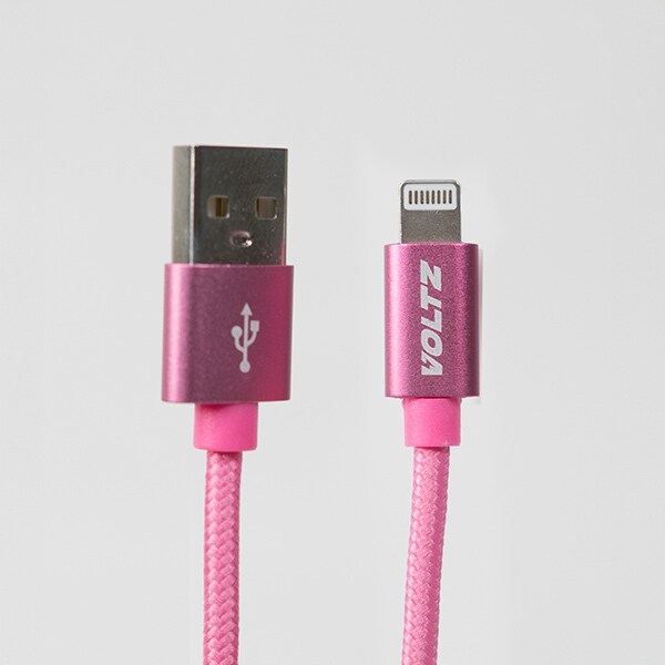 Voltz Usb To Lightning Cable Pink