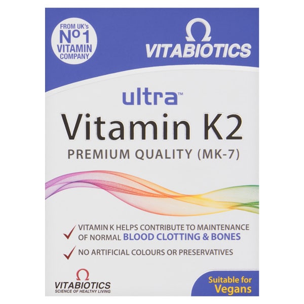 Vitabiotics Ultra Vitamin K2 30 Tabs
