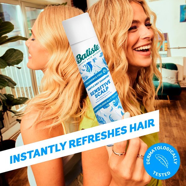 Batiste Sensitive Scalp Fragrance Free Dry Shampoo 200ml