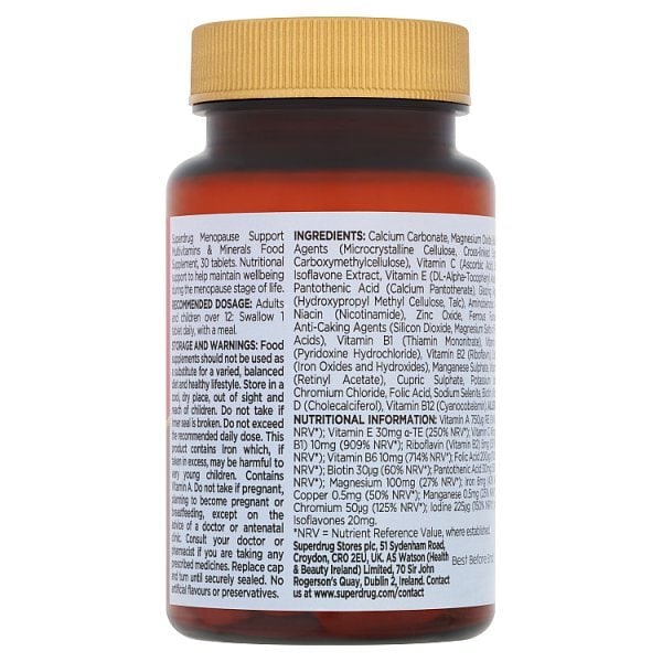 Superdrug Menopause Multivitamins 30s