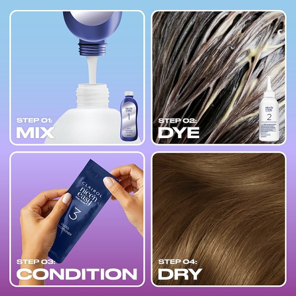 Clairol Nice'n Easy Tone+Gloss Semi-Permanent Hair Dye Golden Brown