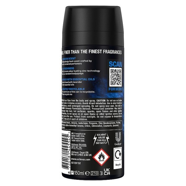 Lynx Fine Fragrance Collection Blue Lavender Premium Body Spray 150 ml