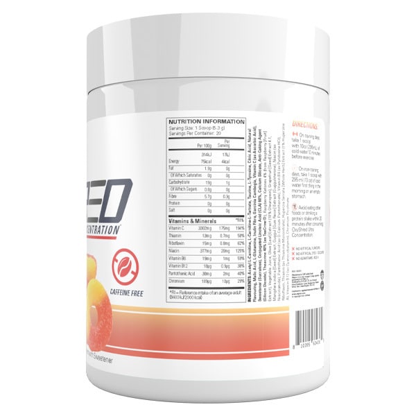 Oxyshred Non-Stim Kiss My Peach 20 Serve