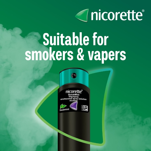 Nicorette QuickMist Berry 1mg Mouthspray Duo (Stop Smoking)