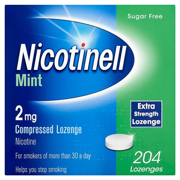 Nicotinell Lozenge Stop Smoking Aid 2 mg Mint 204 Pieces