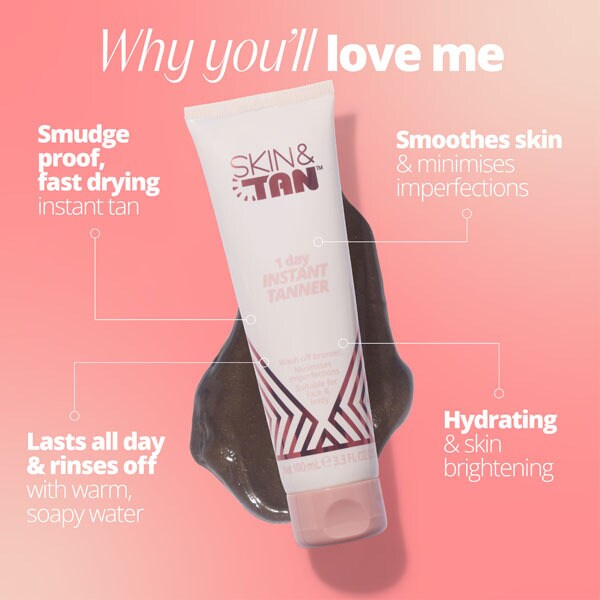 SKIN TAN 1 DAY INSTANT TANNER 100ML
