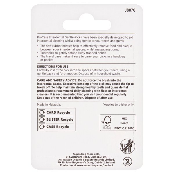 Pro Care Interdental  Gentle Picks Medium Size