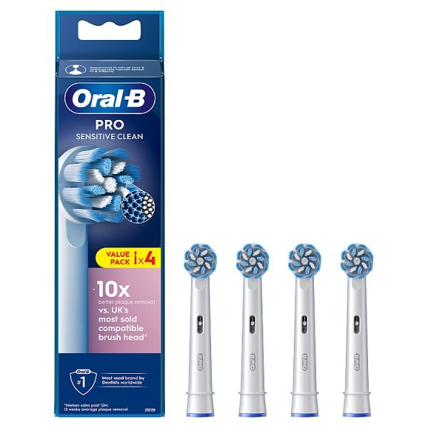 Oral-B Pro Sensitive Clean Toothbrush Heads 4 Counts