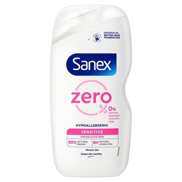 Sanex Zero % Sensitive Skin Shower Gel 450ml