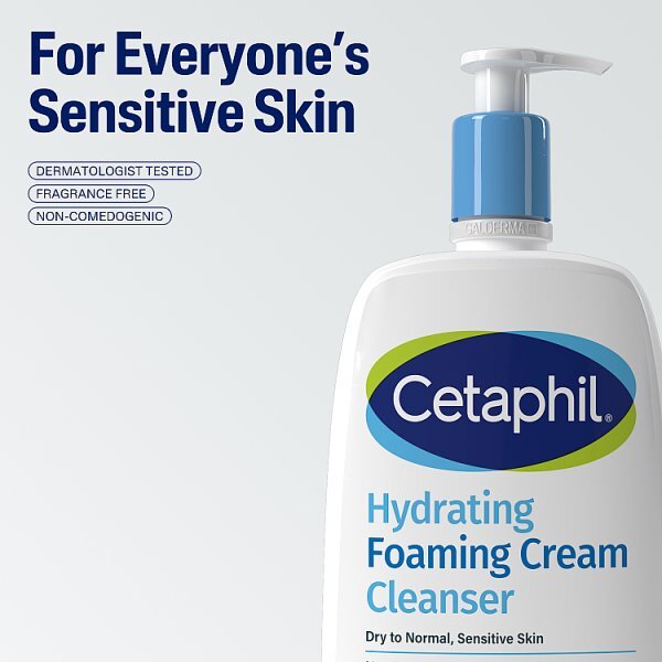 Cetaphil Hydrating Foaming Cream Cleanser 473ml