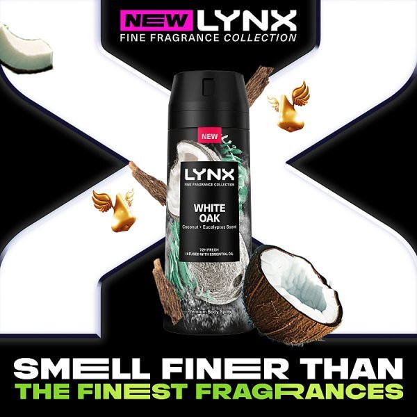 Lynx Fine Fragrance Collection White Oak Premium Body Spray 150 ml
