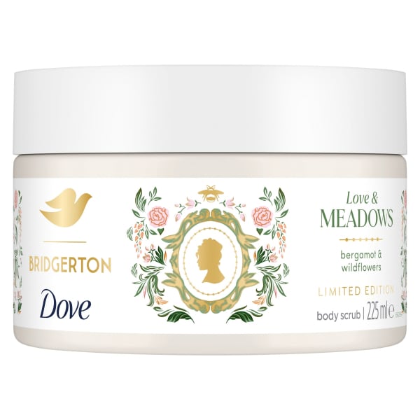 Dove Bridgerton Body Scrub Love & Meadows 225ml