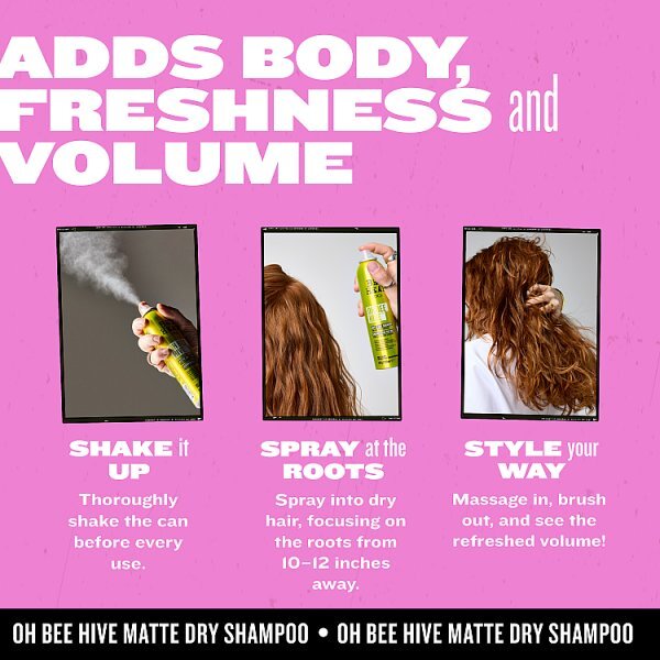 TIGI  Oh Bee Hive Epic Volumising Dry Shampoo!238ml