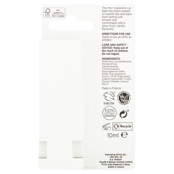 Me+ Hyaluronic Acid Lip Balm 10ml