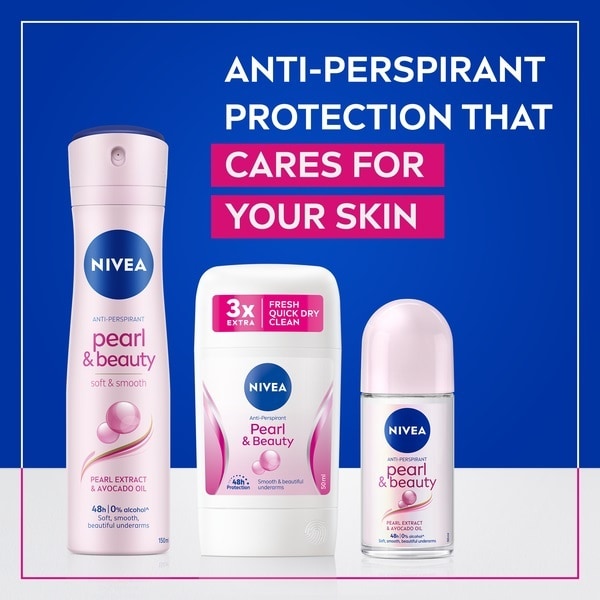 NIVEA Pearl & Beauty Anti-Perspirant Deodorant Stick, 50ml