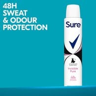 Sure Anti-Perspirant Aerosol Essential Invisible Pure 200ml