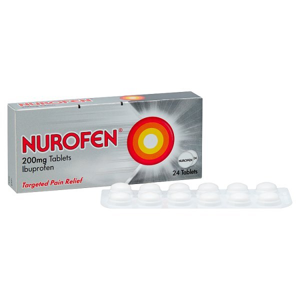 Nurofen Ibuprofen 200mg Pain Relief Tablets 24s