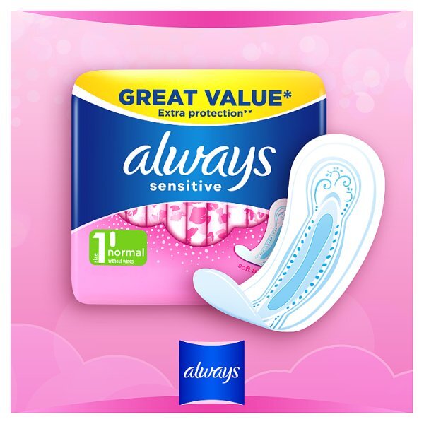 Always Sensitive Normal Ultra (Size 1) Sanitary Towels x16