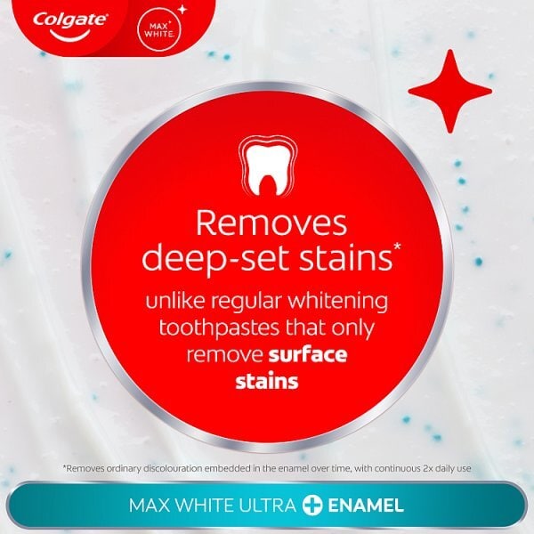 Colgate Max White Ultra+ Enamel Whitening Toothpaste 75ml