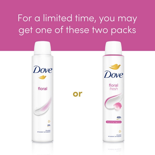 Dove Women Anti-Perspirant Deodorant Spray Floral 200ml