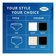 Tena Silhouette Plus Large 10Pk Black