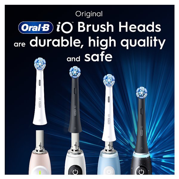 Oral-B Io Ultimate Clean Black Replacement Brush Heads 4Ct