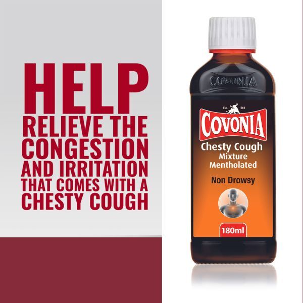 Covonia Chest Cough Mixture Mentholated 180ml