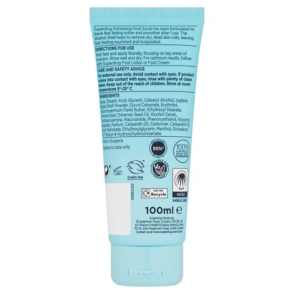 Superdrug Exfoliating Foot Scrub 100ml