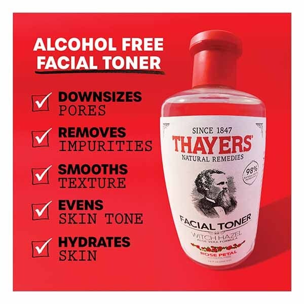 Thayers Hydrating Alcohol-Free Facial Toners - Rose Petal