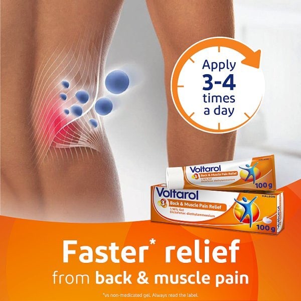 Voltarol Back & Muscle Pain Relief Gel 1.16% 100g