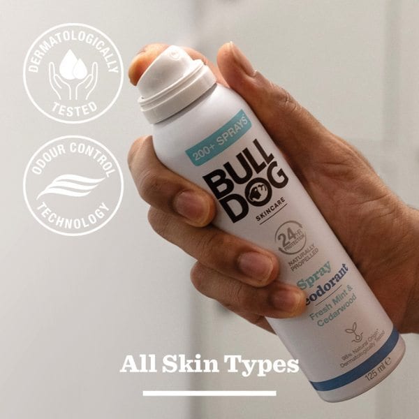 Bulldog Skincare  Fresh mint & Cedarwood Spray Deo 125ml