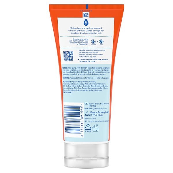 Johnsons Kids Curl Defining Conditioner Cream 200Ml