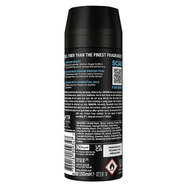 Lynx Fine Fragrance Collection Indigo Haze Body Spray 150Ml