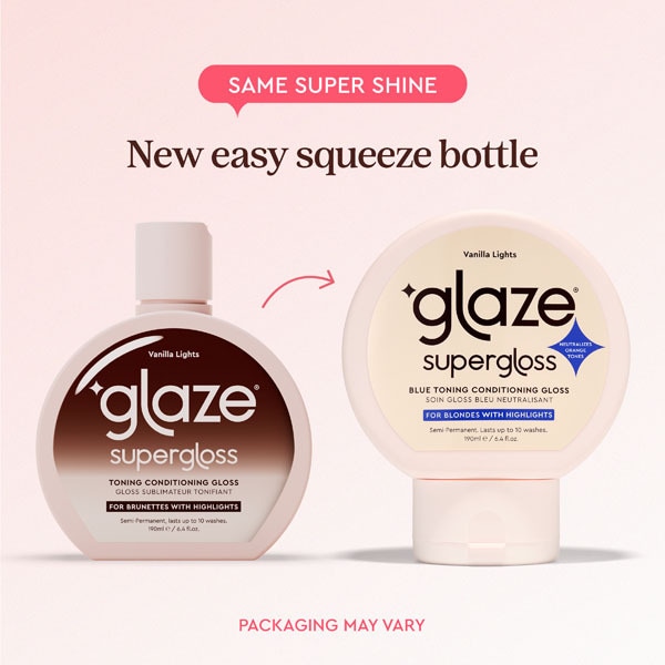 Glaze Supergloss Toning Conditioning Gloss Vanilla Lights 190ml