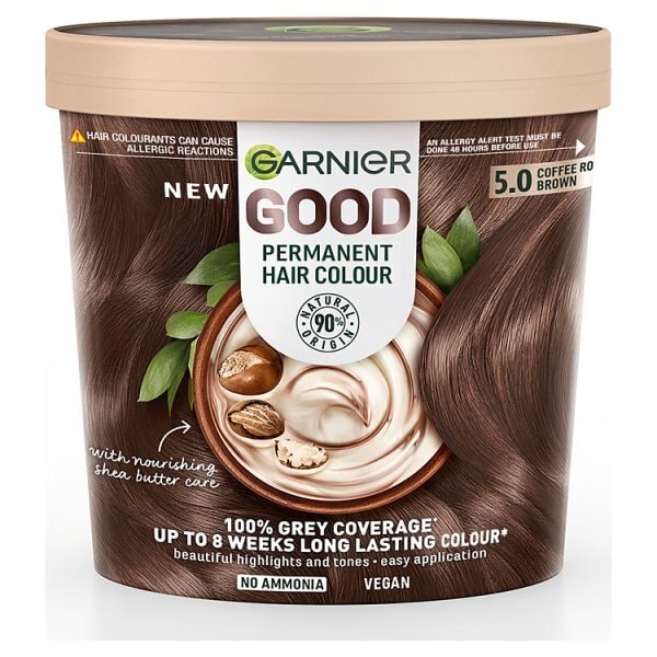 Garnier GOOD Permanent Hair Dye Coffee Roast Brown 5.0