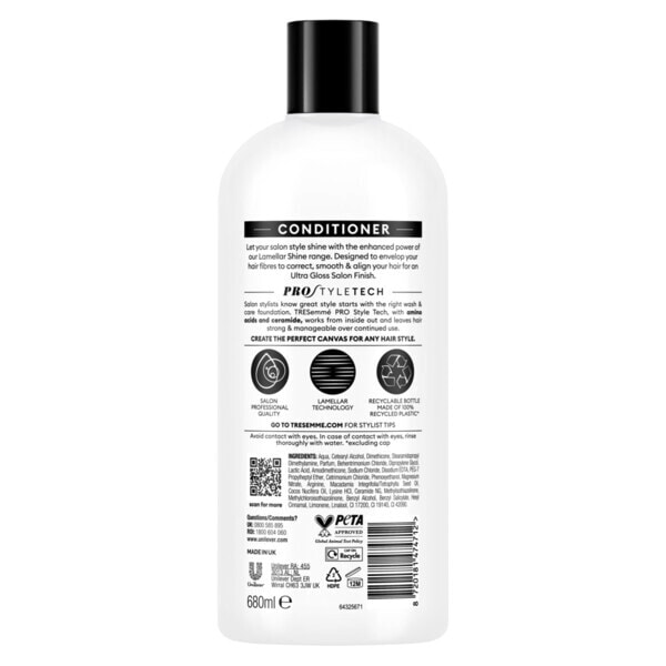 Tresemme Conditioner Lamellar Shine 680Ml