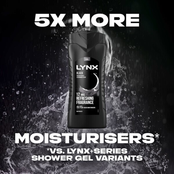 Lynx Bodywash Shower Gel Black 500ml