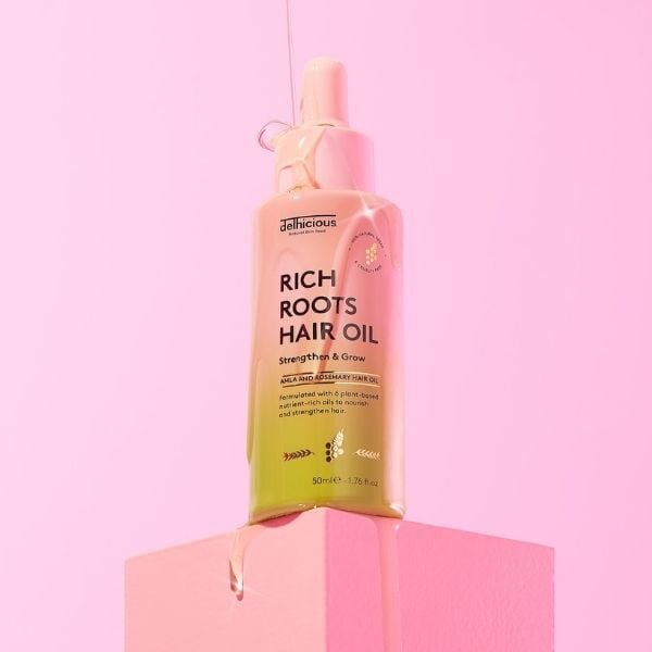 Delhicious Rich Roots Strengthen & Grow Hair Oil 50Ml