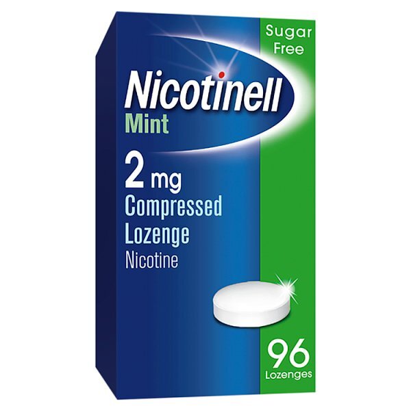 Nicotinell Lozenge Stop Smoking Aid 2 mg Mint 96 Pieces