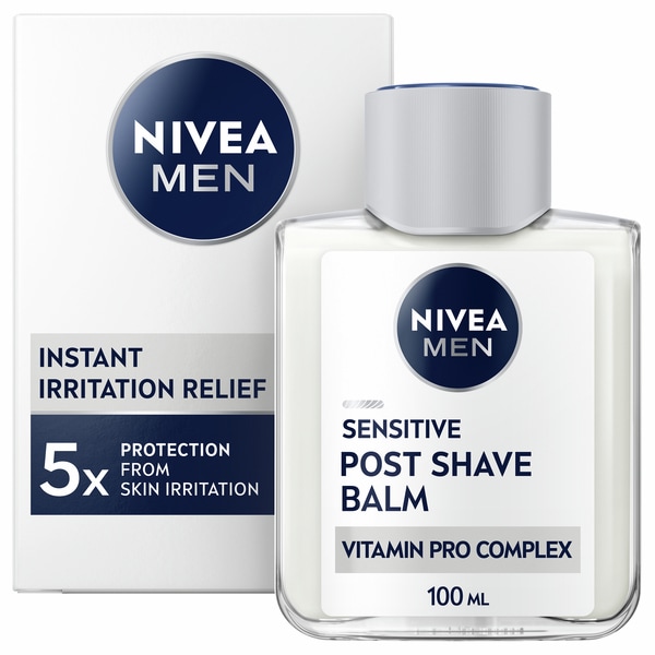 NIVEA MEN Sensitive Post Shave Balm with 0% Alcohol, 100ml