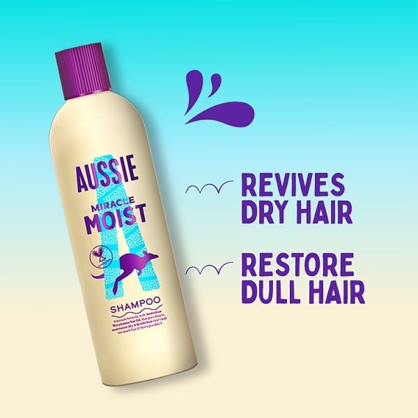 Aussie Shampoo Miracle Moist For Dry and Frizzy Hair 300ml