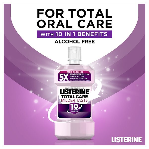 Listerine TotalCare Zero Alcohol Smooth Mint Mouthwash 500ml