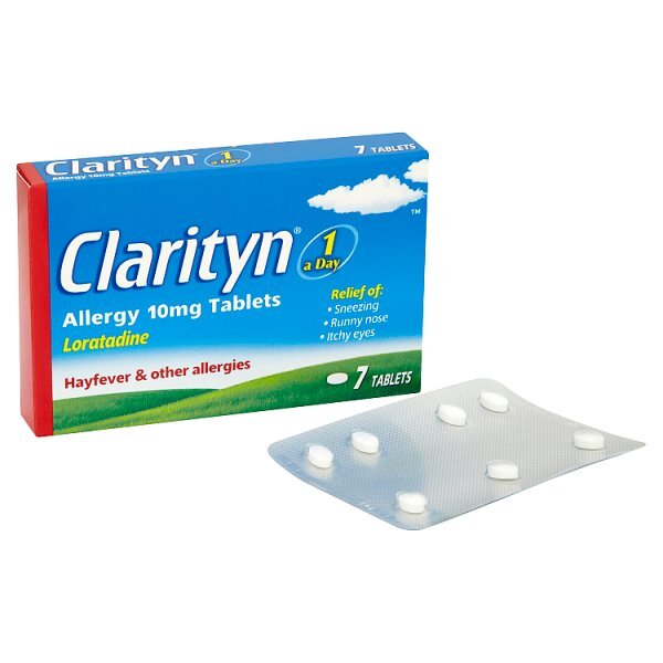 Clarityn Allergy Tablets 10mg Loratadine 7 Tablets