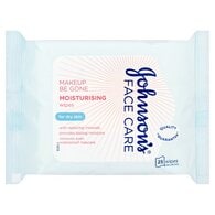 Johnson's Face Care Makeup Be Gone Moisturising Wipes x25