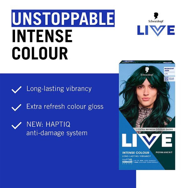Schwarzkopf LIVE U75 Midnight Jade Permanent Hair dye