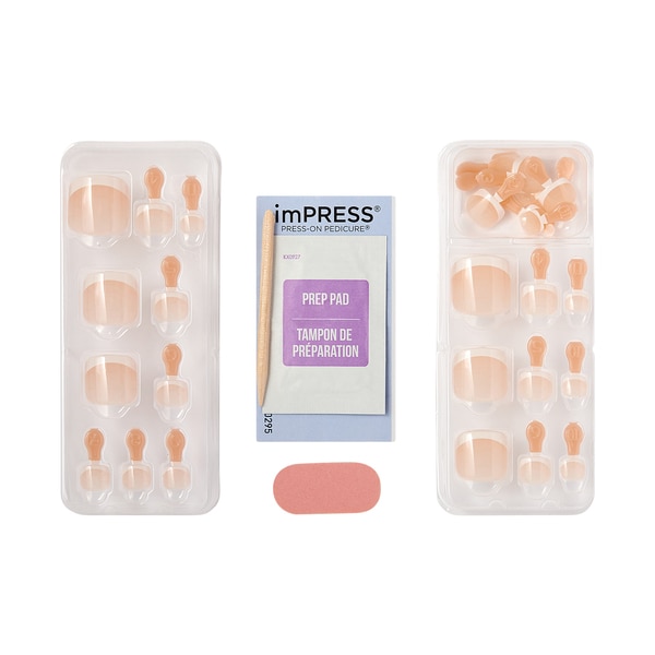 KISS IMPRESS TOENAILS BLANC CHIC