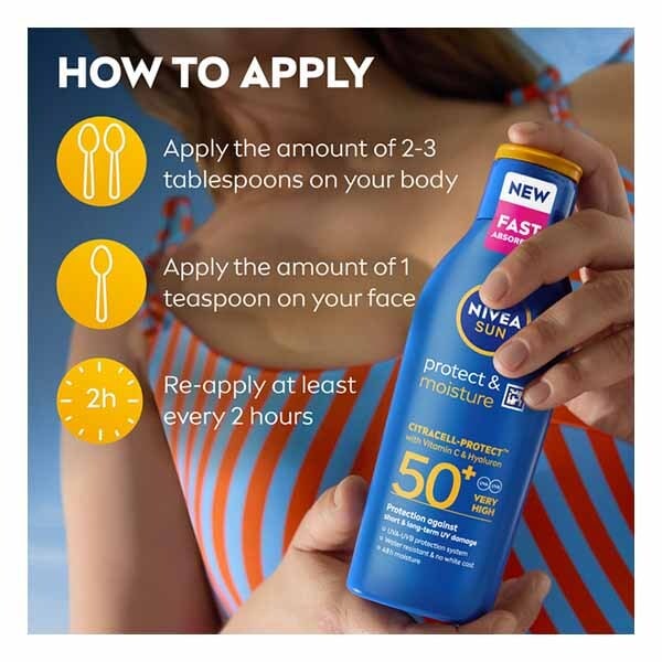 Nivea Sun Protect & Moisture Sun Cream Lotion SPF50 400ml