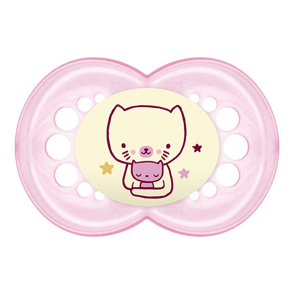 MAM Night 6+M Soother - Girl