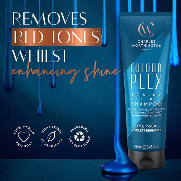 Charles Worthington Colourplex Toning Blue Shampoo 250ml